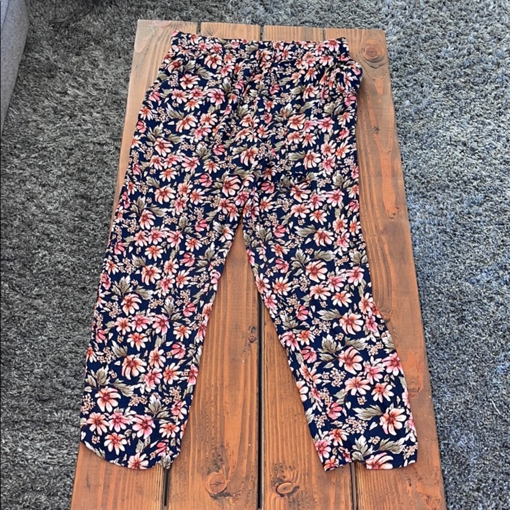 Large Floral Jogger Pants